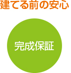 立てる前の安心　完成保証